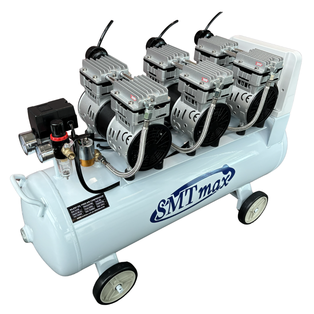 SL-210 oil-free dental air compressor front angle view