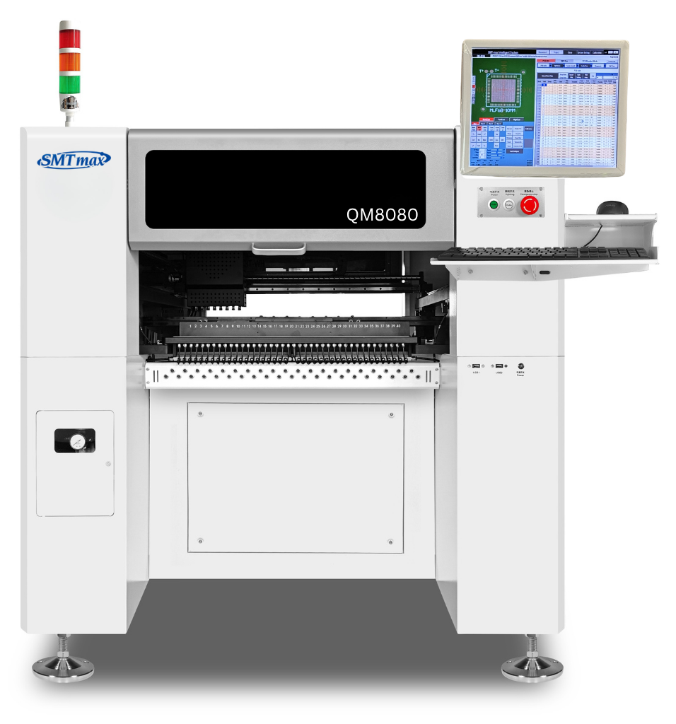 QM8080 automatic pick and place machine front view